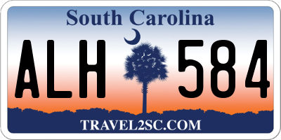 SC license plate ALH584