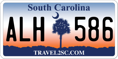 SC license plate ALH586