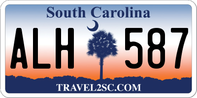 SC license plate ALH587
