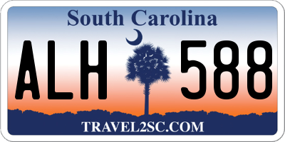 SC license plate ALH588