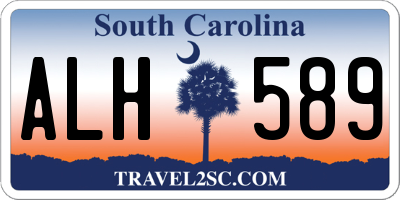 SC license plate ALH589