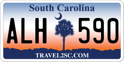 SC license plate ALH590