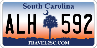 SC license plate ALH592