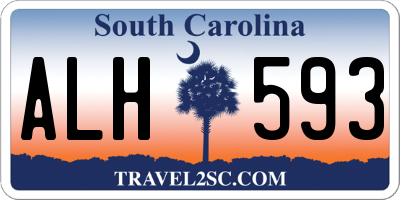SC license plate ALH593
