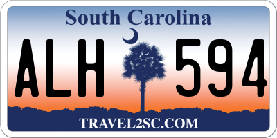 SC license plate ALH594