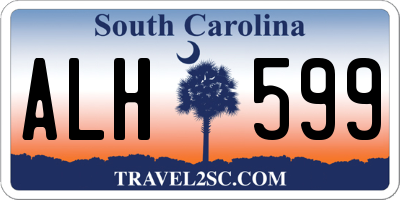 SC license plate ALH599