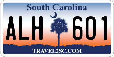 SC license plate ALH601