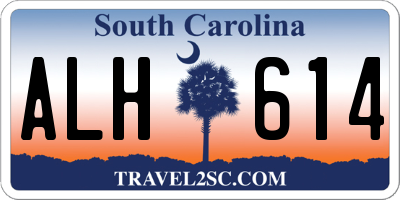 SC license plate ALH614