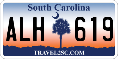 SC license plate ALH619