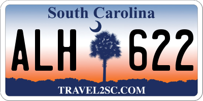 SC license plate ALH622