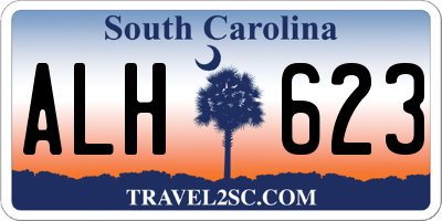 SC license plate ALH623