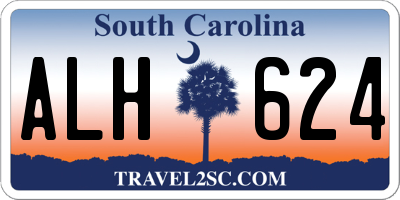 SC license plate ALH624
