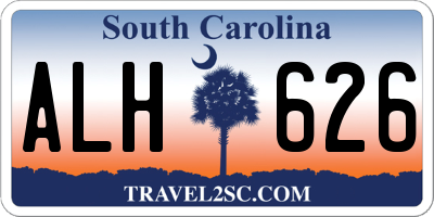 SC license plate ALH626
