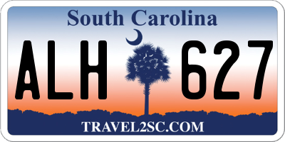 SC license plate ALH627
