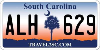 SC license plate ALH629