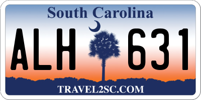 SC license plate ALH631