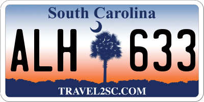 SC license plate ALH633