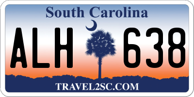 SC license plate ALH638
