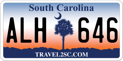 SC license plate ALH646