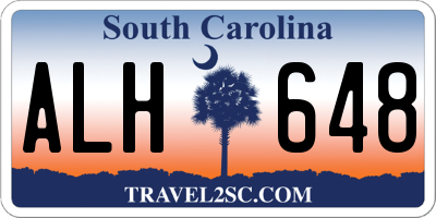 SC license plate ALH648