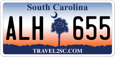 SC license plate ALH655