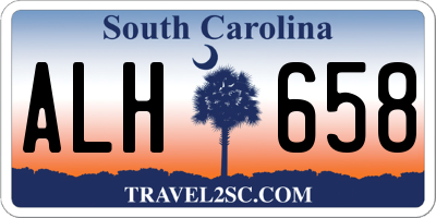 SC license plate ALH658
