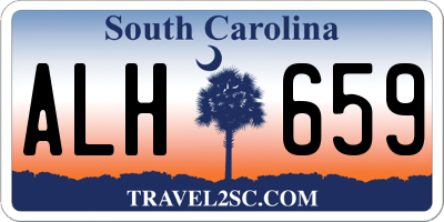 SC license plate ALH659