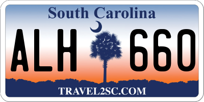 SC license plate ALH660