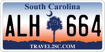 SC license plate ALH664