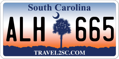SC license plate ALH665
