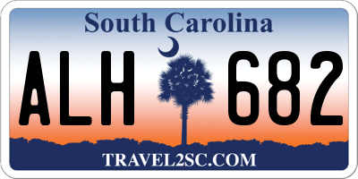 SC license plate ALH682