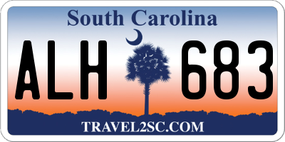 SC license plate ALH683