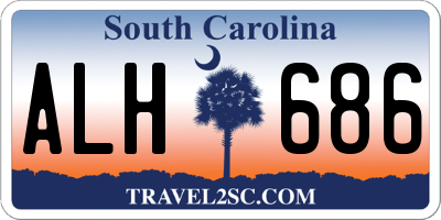 SC license plate ALH686