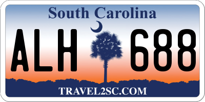 SC license plate ALH688