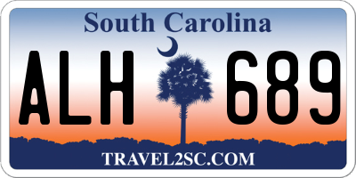 SC license plate ALH689
