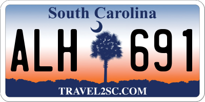 SC license plate ALH691