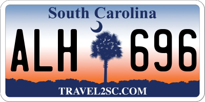 SC license plate ALH696