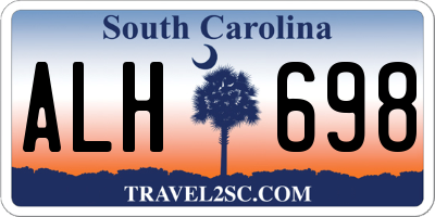 SC license plate ALH698
