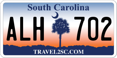 SC license plate ALH702