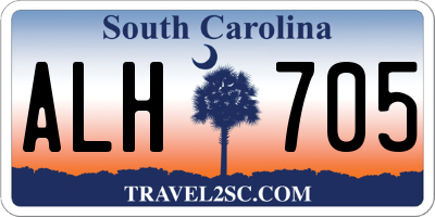 SC license plate ALH705