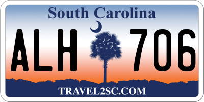 SC license plate ALH706