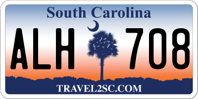 SC license plate ALH708