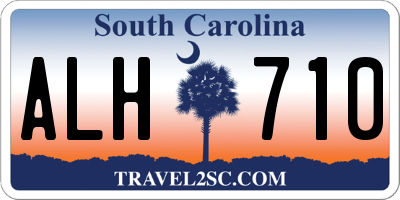 SC license plate ALH710