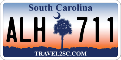 SC license plate ALH711