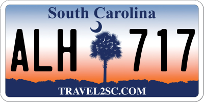 SC license plate ALH717