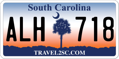 SC license plate ALH718