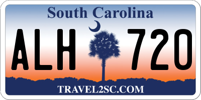SC license plate ALH720
