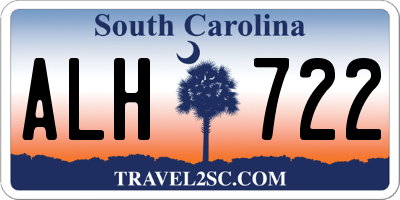 SC license plate ALH722