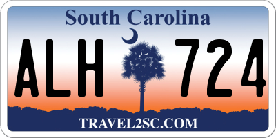 SC license plate ALH724