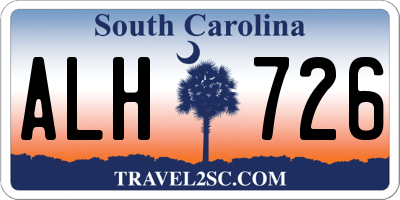 SC license plate ALH726